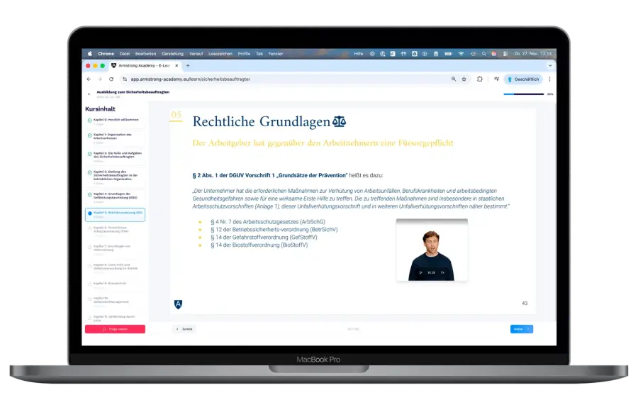 Armstrong E-Learning Plattform